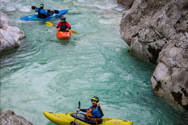 Kayak in Koritnica - Soča